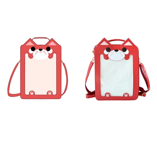 Precioso bolso Ita transparente con ventana para mujer, bolso cruzado DIY